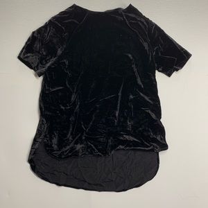 Velvet black top